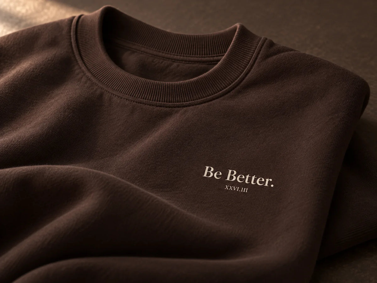 Be Better chest print detail
