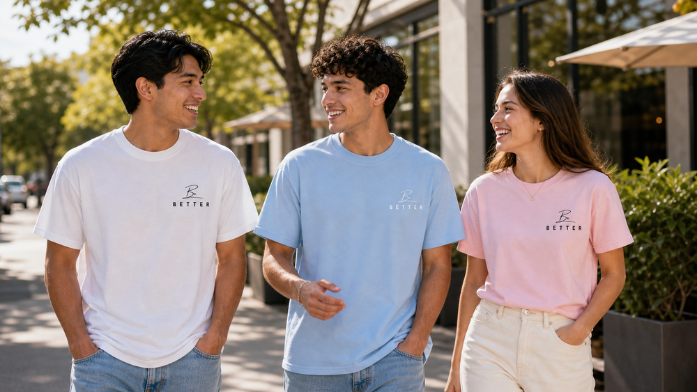 Project Be Better apparel worn as a daily reminder
